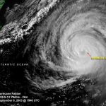 NASA imagery of Hurricane Fabian, Sept. 2003
