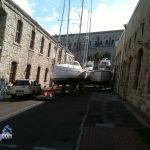 Boats in Dockyard Bermuda for Hurricane Leslie September 6 2012 (1)