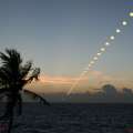 Partial Solar Eclipse Time-Lapse Photograph