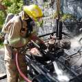 Photos: Fire Service Extinguishes Trailer Fire