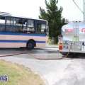 Fire Service Responds, Smoking Bus Tires