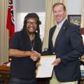Premier Welcomes Maxi Priest To Cabinet Office