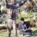 Canadian School Features Johnny Barnes Statue
