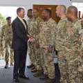 Premier Visits Bermuda Regiment’s Recruit Camp