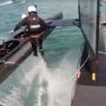 Video: Man Overboard For SoftBank Team Japan