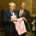 Premier Presents Boris Johnson With Shorts