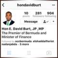 Fake ‘Premier David Burt’ Instagram Account