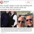 Sun: Gay Couple’s Cruise Wedding Cancelled