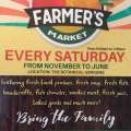 Farmer’s Market Opening On November 17