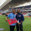 Video: Bermuda Football Team Visits Stadium