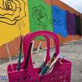 Photos: Rainbow & Roses Mural Underway