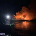 Photos: BFRS Respond To St. David’s Boat Blaze