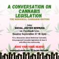 Sept 27: Conversation On Cannabis Legislation