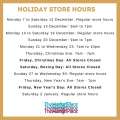 MarketPlace Releases Holiday Season Hours