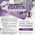 Disability Equity Symposium On April 22