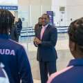 Minister Darrell Cheers On CARIFTA Athletes