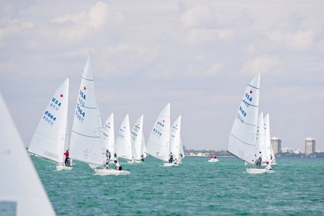 Star Class competition at Bacardi Miami Sailing Week 2010. Credit Sail-World