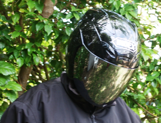 bermuda helmet with dark visor