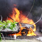 car on fire bermuda 15