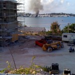 boat on fire in st georges