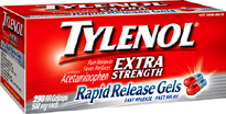 tylenol rapid release gel caps