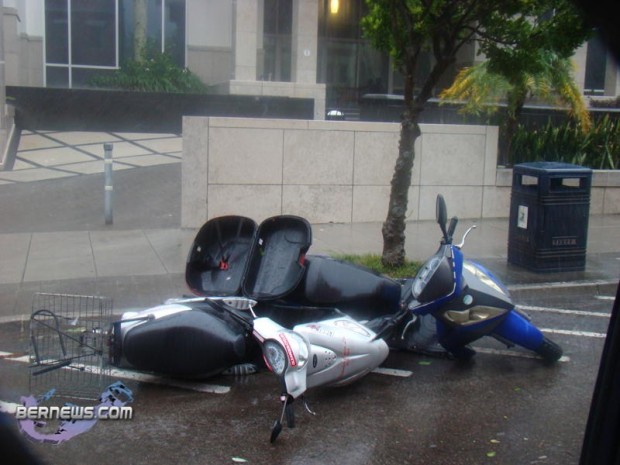 Bikes down on Bermudiana Road Igor