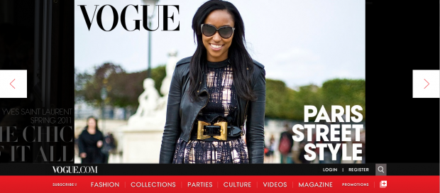 Vogue Home Page