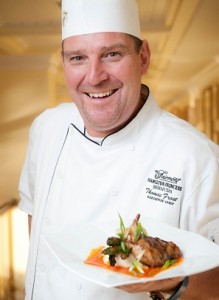 HAM Executive Chef Thomas Frost with grilled chicken breast with a garlic and ginger marinade (diabetes)