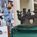 Bill Ming's Sculpture Unveiled HSBC Philip Butterfield Bermuda Mar 29th 2011-1-2