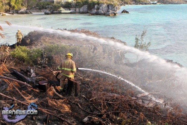 Brush Fire West Side Road Sandy's  Bermuda Mar 20th 2011-1-7