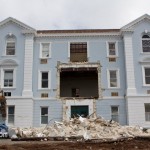 Demolition Old Hospital Building Paget Bermuda Mar 10th 2011-1