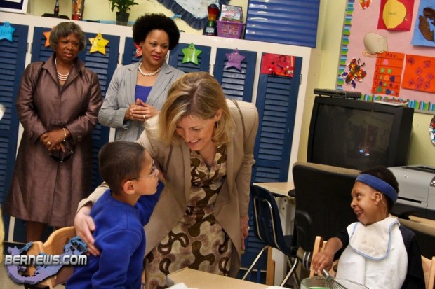 Princess Sophie Countess of Wessex at Dame Marjorie Bean Academy Bermuda Mar 17th 2011-1-6