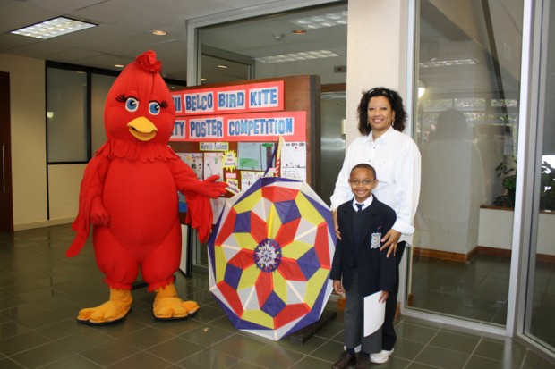 2011 Poster Competition Winner Trey Whaley, mother, Melanie Whaley & BELCO Bird