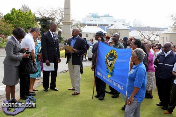 BPSU March On Cabinet Bermuda April 26 2011-2