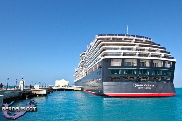 Cunard Queen Victoria Cruise Ship Heritage Wharf Dockyard Bermuda April 2nd 2011-1-3