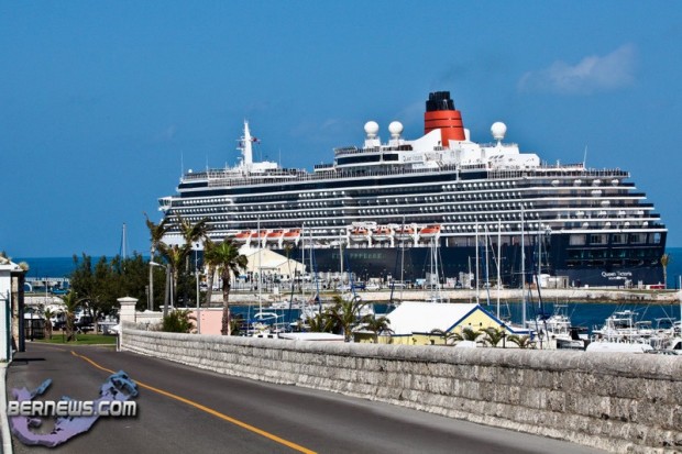 Cunard Queen Victoria Cruise Ship Heritage Wharf Dockyard Bermuda April 2nd 2011-1