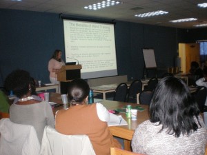 Marietta Janecky presenting A