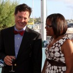 Hon. Patrice Minors Stephen Colbert Charleston to Bermuda Yacht Race Presentation  Bermuda May 29 2011-1