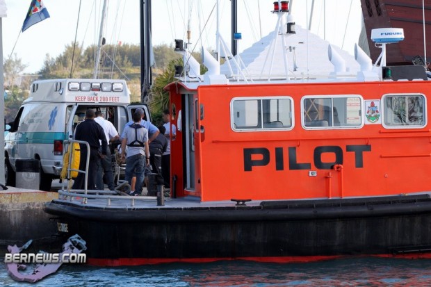 Injured Seaman MV Samjohn Light Pilot Boat Bermuda May 16 2011