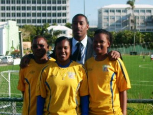 Jermaine Smith, Jenay Bailey Edness, Jaylen Symonds Bean,Cal Blankendal Coerver Traing Team