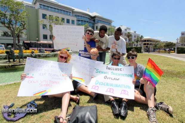 Rally Against Discrimination Gay & Lesbian Rights Bermuda May 25 2011-8
