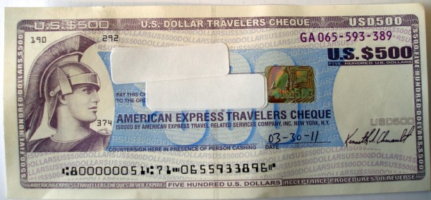 Fake American Express Travellers' Cheque June 2 2011