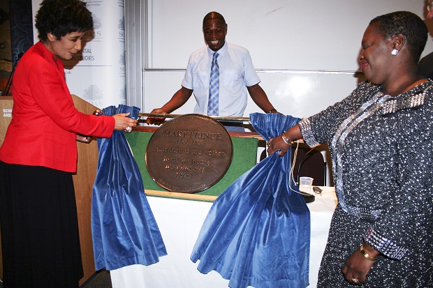 Unveiling Mary Prince Plaque