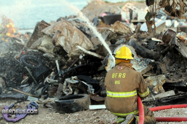 Airport Dump Fire Bermuda July 30 2011