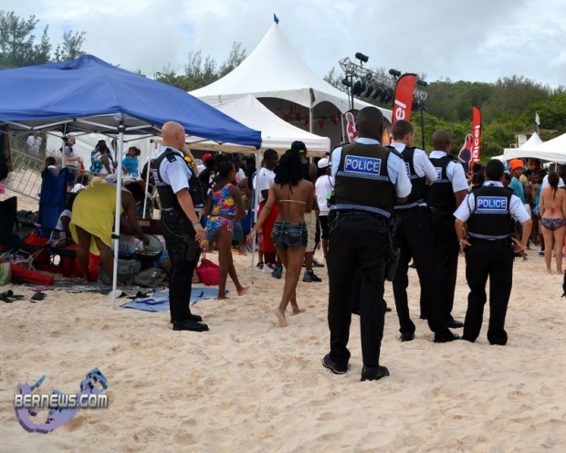 police on beach july 28 2011