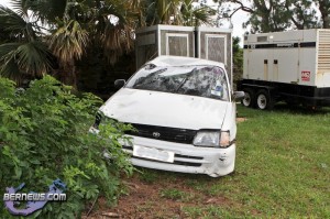 Accident Car over Embankment Shelley Bay Bermuda September 17 2011-1-4