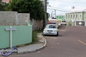 Police Gun shot activity Glebe Road St Monicas Bermuda October 2 2011-1-2_wm