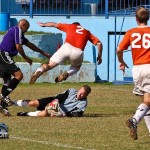 X’Roads vs Flanagan’s Onion’s Football Soccer Bermuda December 27 2011-1-10