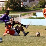 X’Roads vs Flanagan’s Onion’s Football Soccer Bermuda December 27 2011-1-4