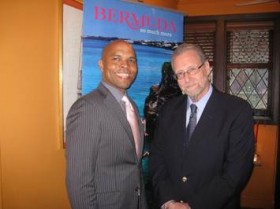 Minister Crockwell with U.S. television and radio host Peter Greenberg in New York